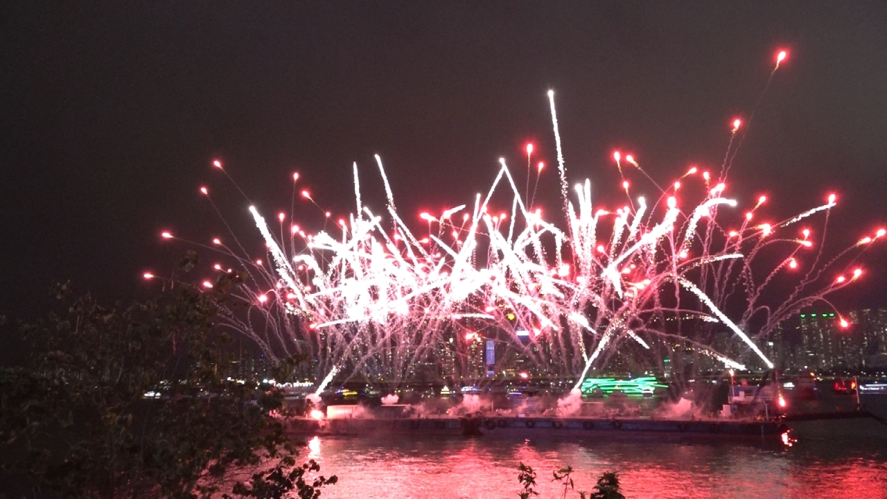 Labour Day fireworks light up HK