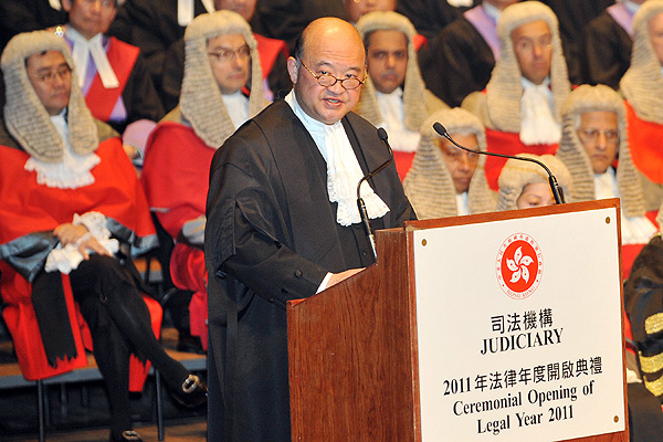 一年一度:终审法院首席法官马道立主持2011年法律年度开启典礼