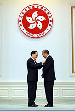 CE presents Grand Bauhinia Medal to Rafael Hui