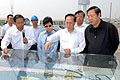 Donald Tsang tours Tianjin Port