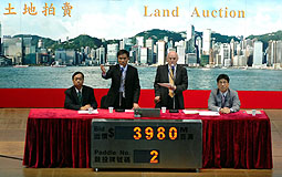 Land auction