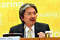 John Tsang at press conference