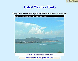 Peng Chau weather info