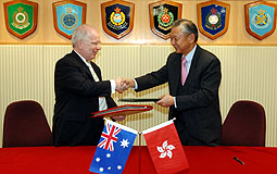 Australia, HK sign protocol