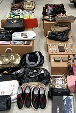 Counterfeit goods seized at Lok Ma Chau