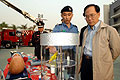 Donald Tsang visits Fire Services Department