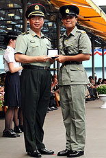 Major General Zhang at CSD passing-out