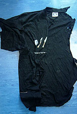 T-shirt worn by the dead man