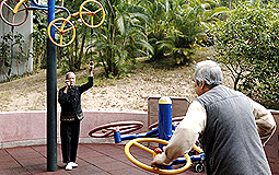 elderly fitness corner