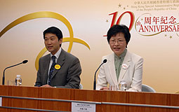 Raymond Young and Carrie Lam 