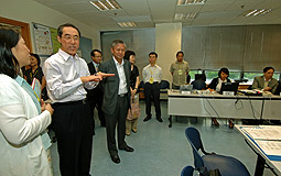 Henry Tang tours fallback Multi-Agency Coordination Centre 